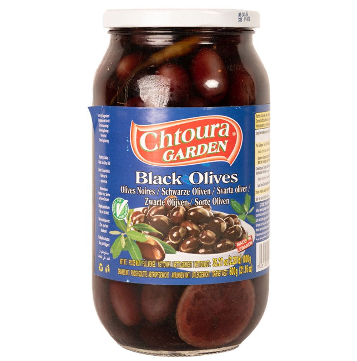 Aceitunas Negras Black Lebanese Olives Chtoura 1000 gr