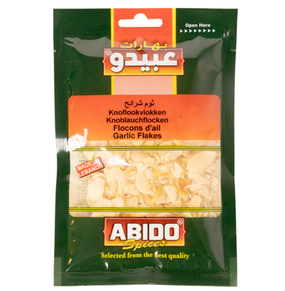 Ajo Rodajas, Abido, 50 gr