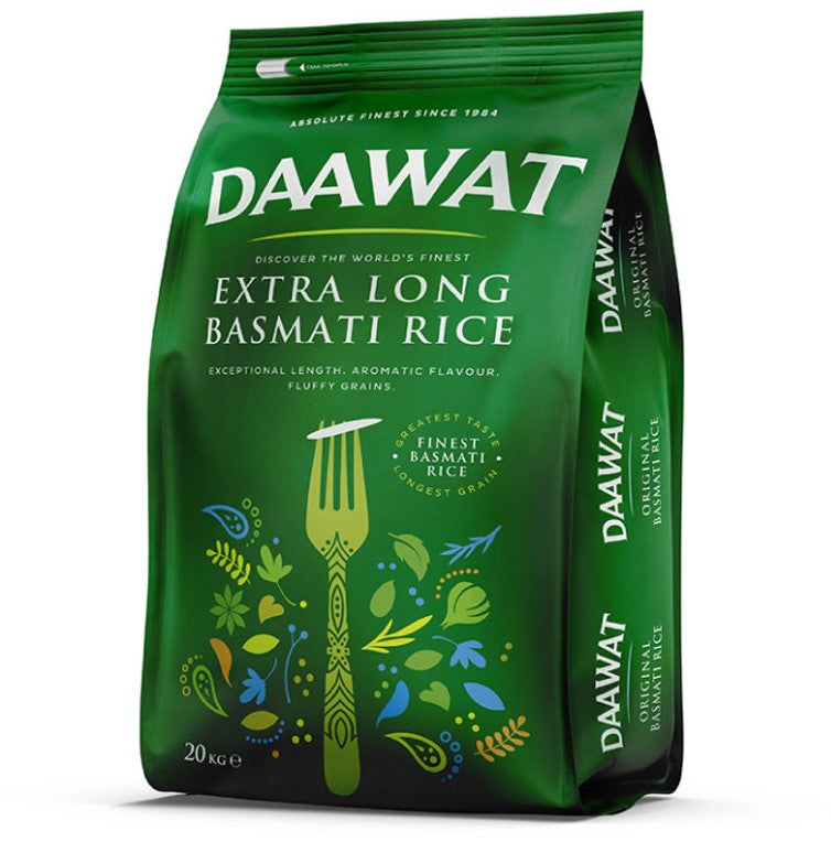 Arroz Basmati Extra Largo Dawaat 20kg