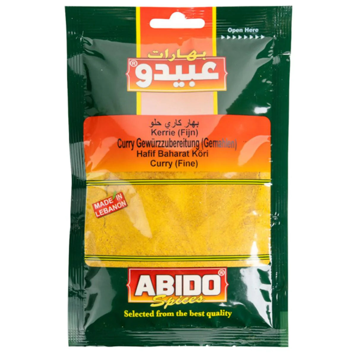 Especias, Curry Dulce Molido, Abido, 50 gr