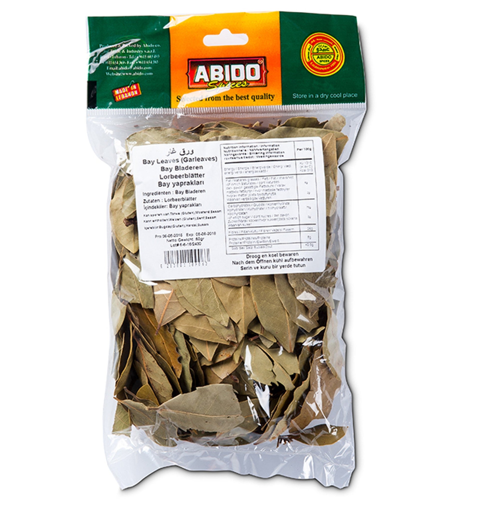 Hojas de Laurel, Abido, 50 gr