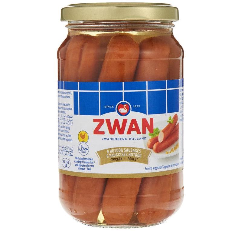 Hotdog Pollo Halal, Zwan, 180 gr