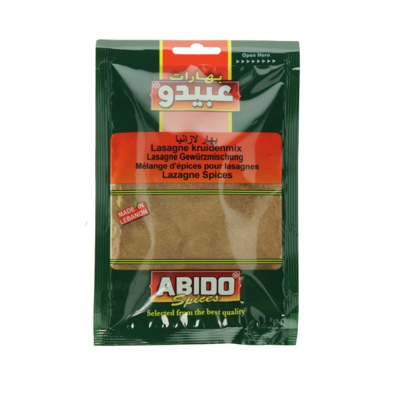 Especias Lasaña, Abido, 50 gr