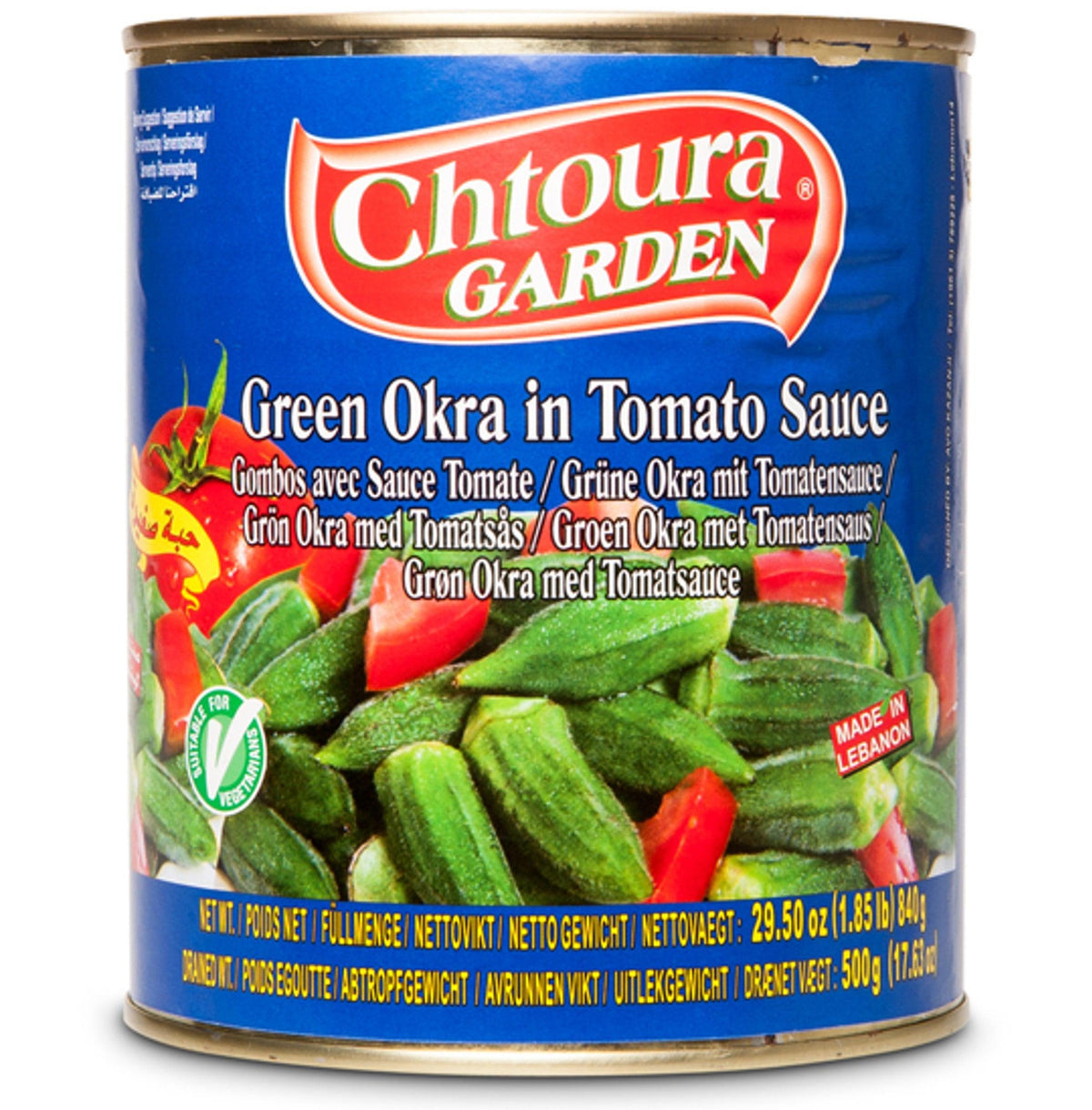 Okra en Salsa Tomate, Chtoura, 840 gr