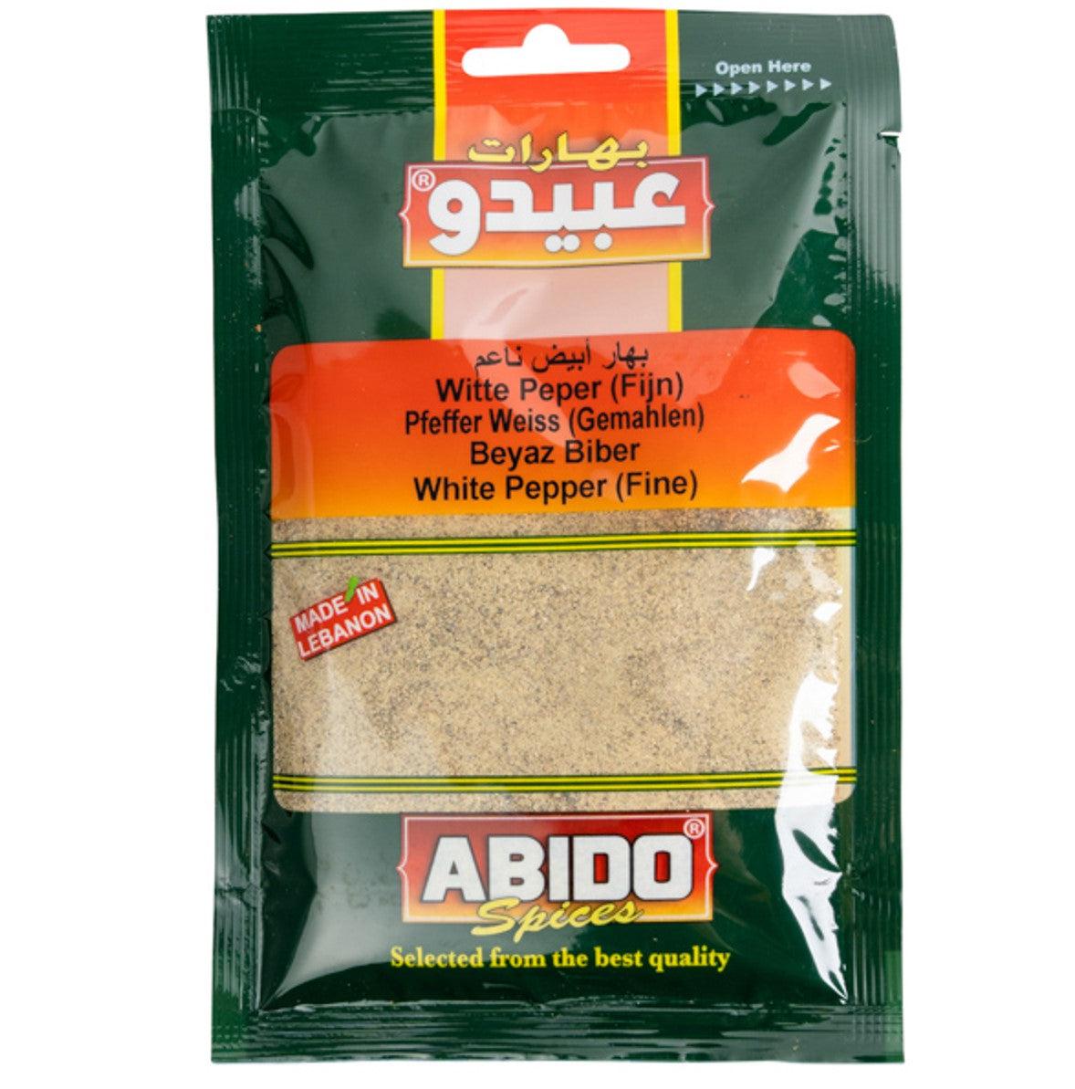 Pimienta Blanca Molida, Abido, 50 gr