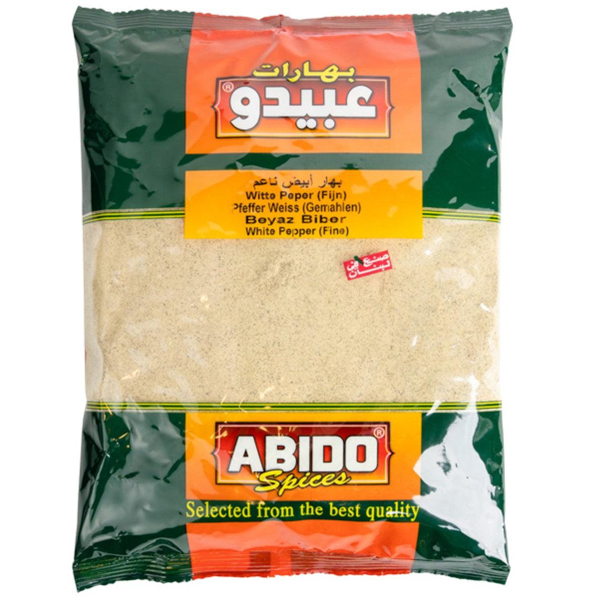 Pimienta Blanca Molida, Abido, 500 gr